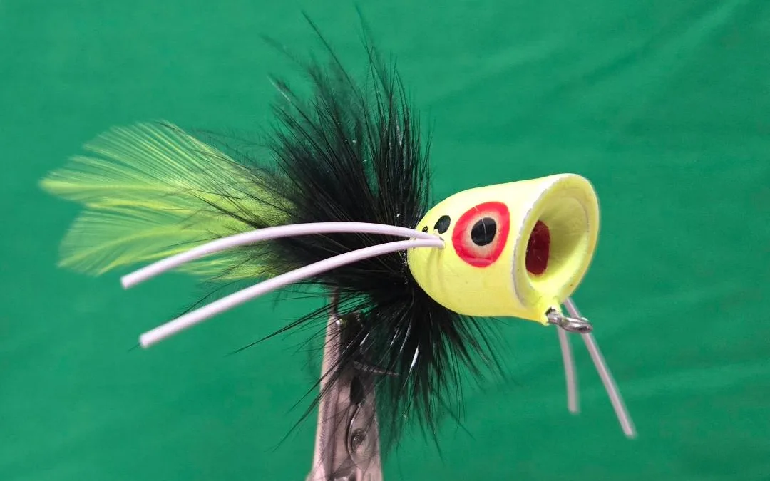 bass bream color pop lure Rebel Pop-R Extending Heddons line Solitude Bream Fly Lime 12