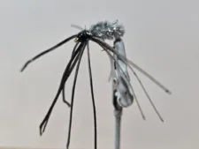 Wood's Fuzzy Jig, grey with grey legs, hook size 8